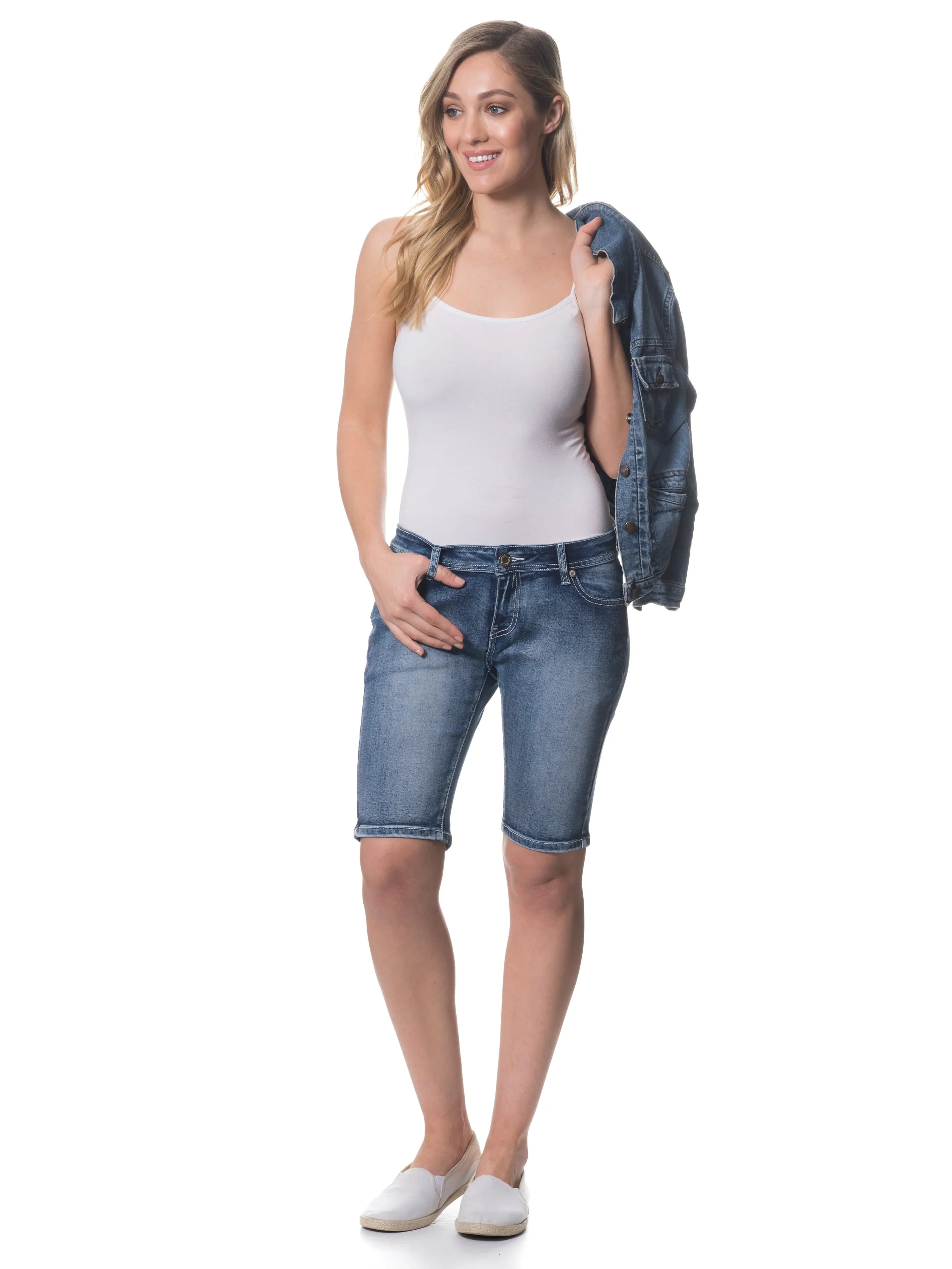 Amelia Fitted Denim Shorts Outback Supply Co