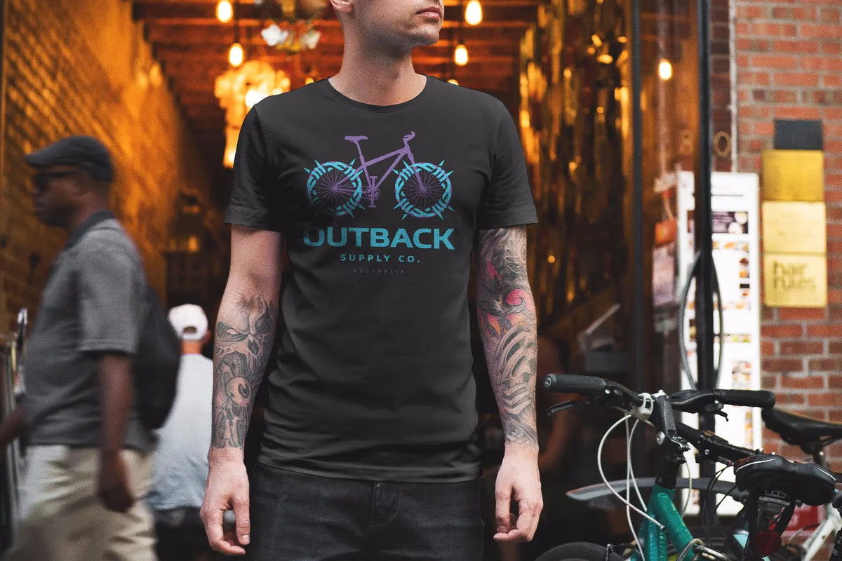 Bike T-Shirt - Black Outback Supply Co