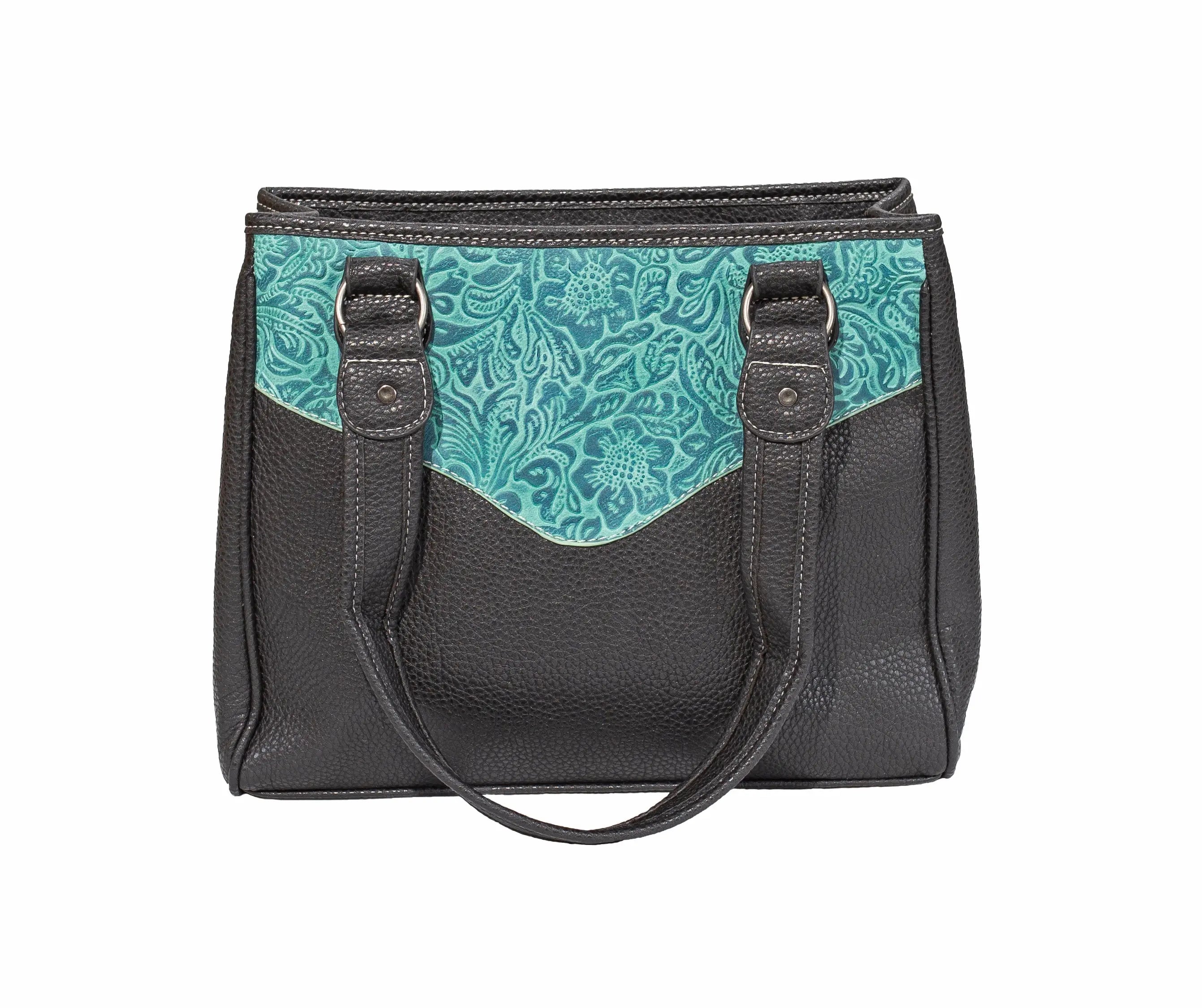 Blue Floral Handbag Outback Supply Co