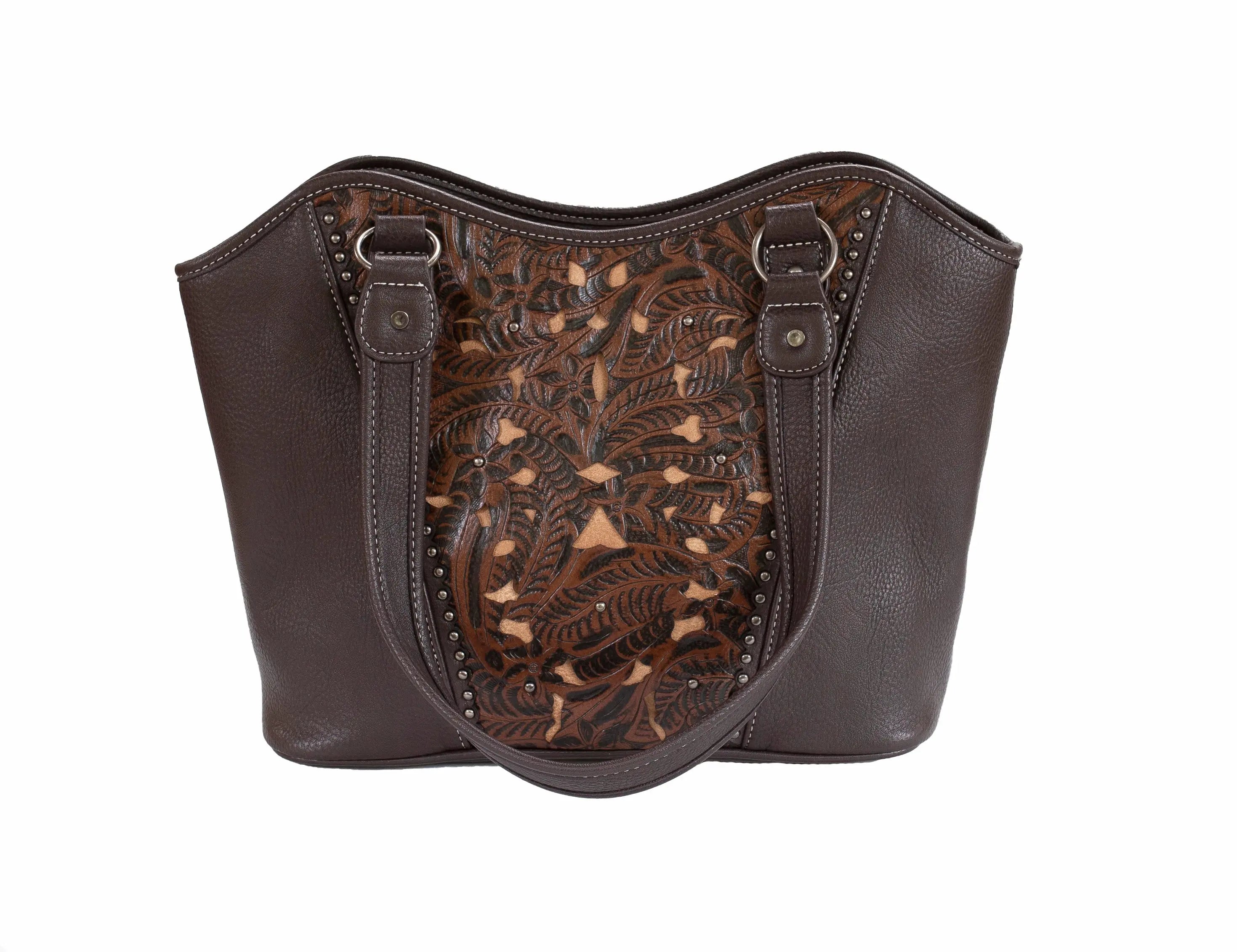 Brown Floral Handbag Outback Supply Co