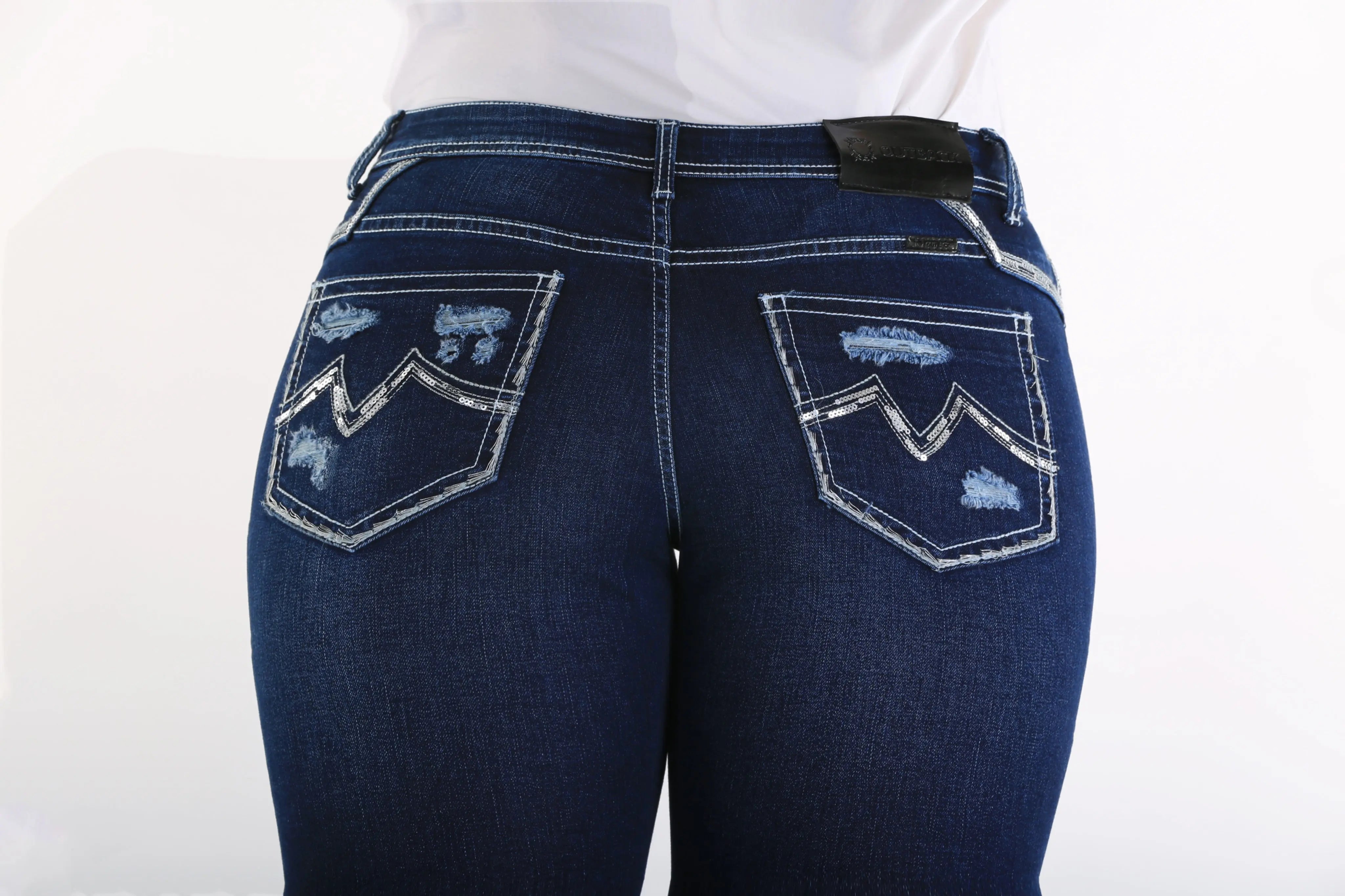 Jayne Pocket Detail Western Denim Jeans Outback Supply Co