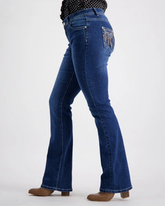 Dreamcatcher Boot-Cut Bling Jeans Outback Supply Co