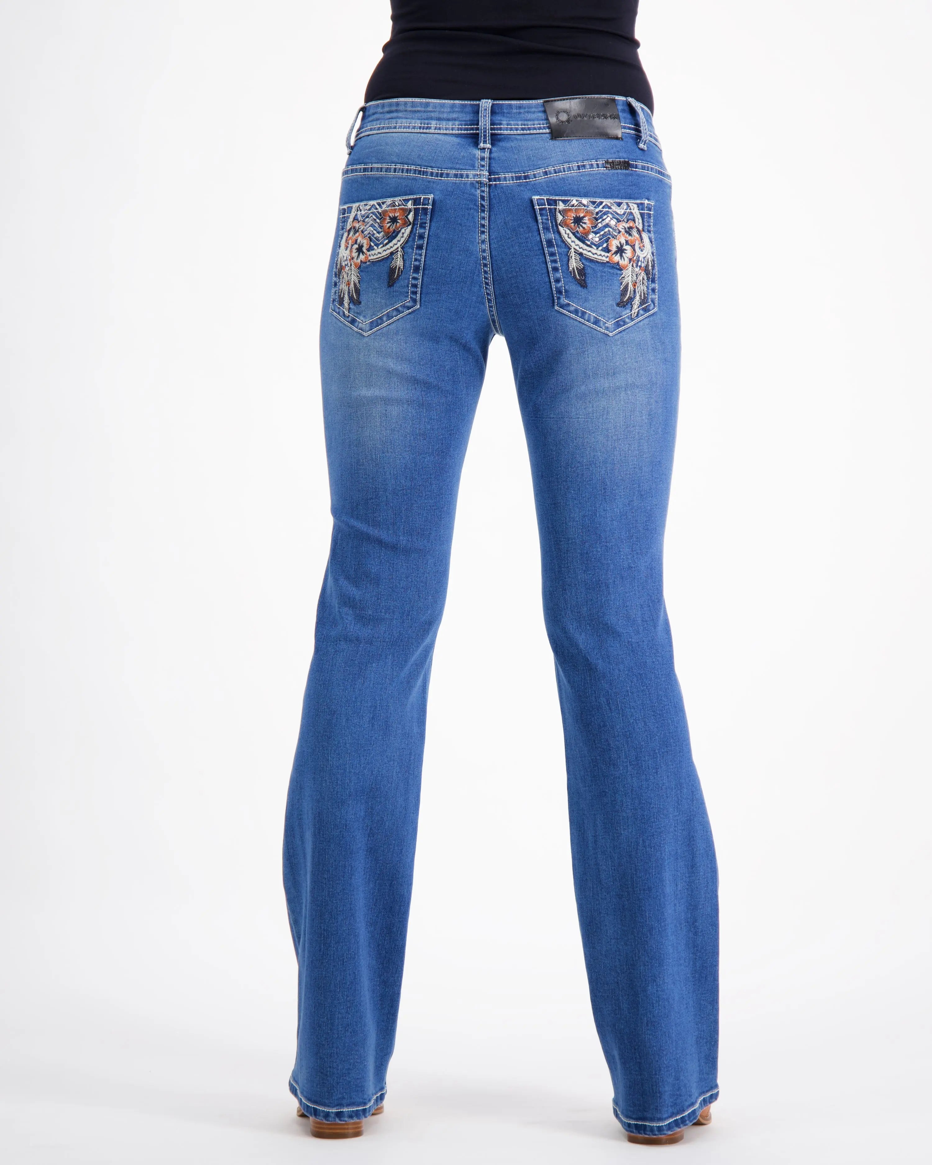 Harriet Western Style Boot-Cut Stretch Denim Jeans Outback Supply Co