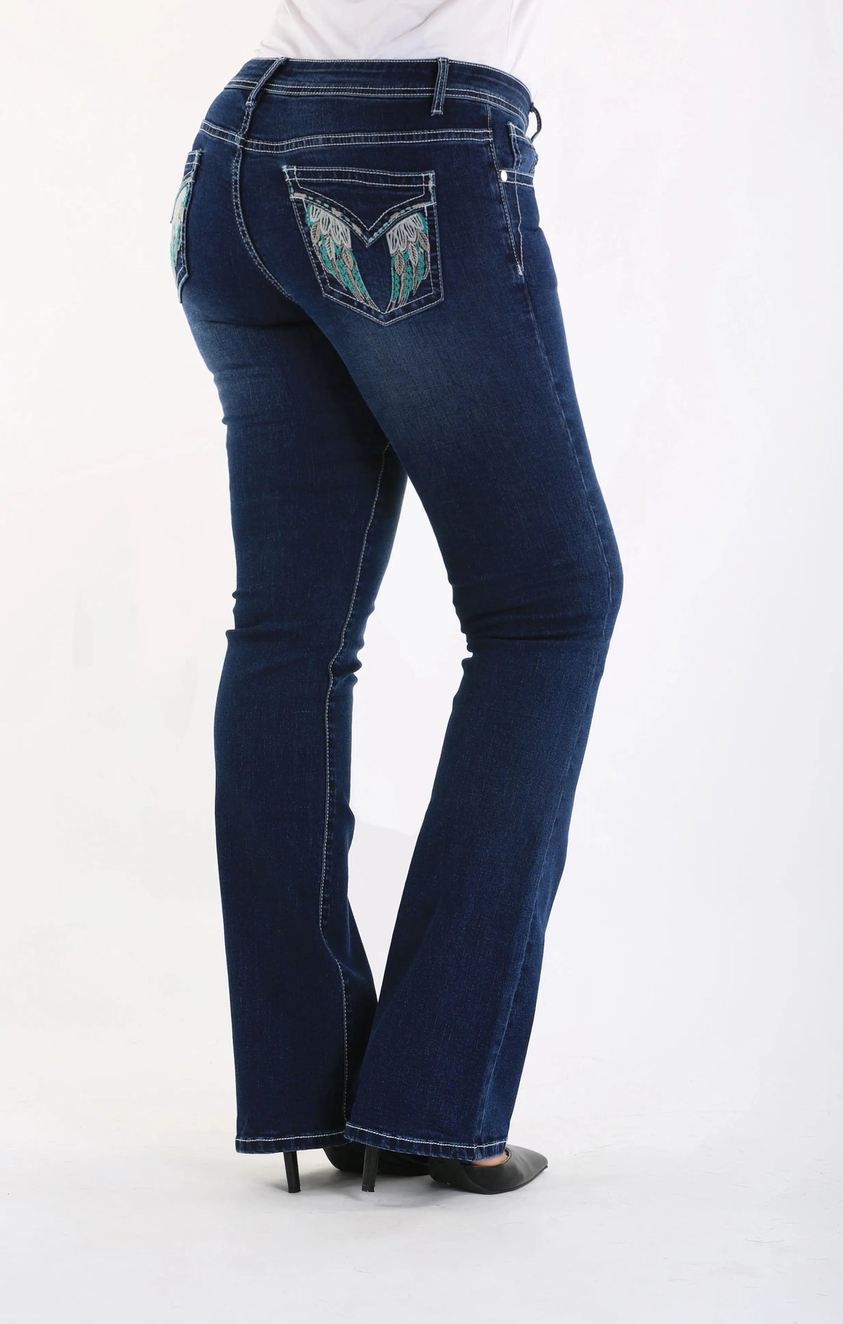 Heather Western Style Stretch Denim Jeans Outback Supply Co