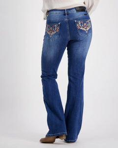 Embellished Boot-Cut Denim Jeans Outback Supply Co